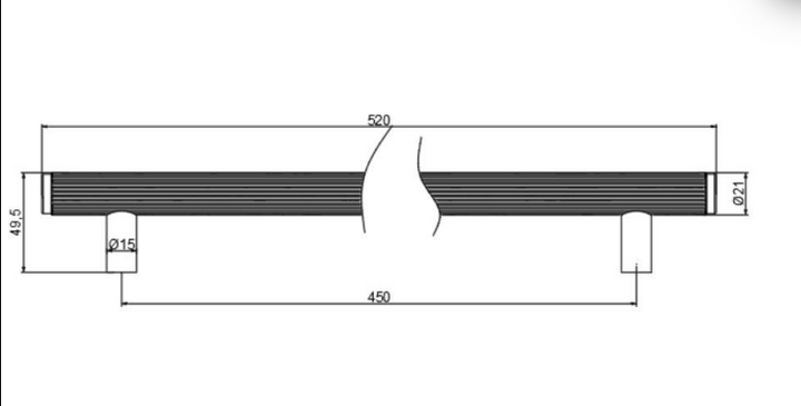 Kasuma Door Pull Small Section