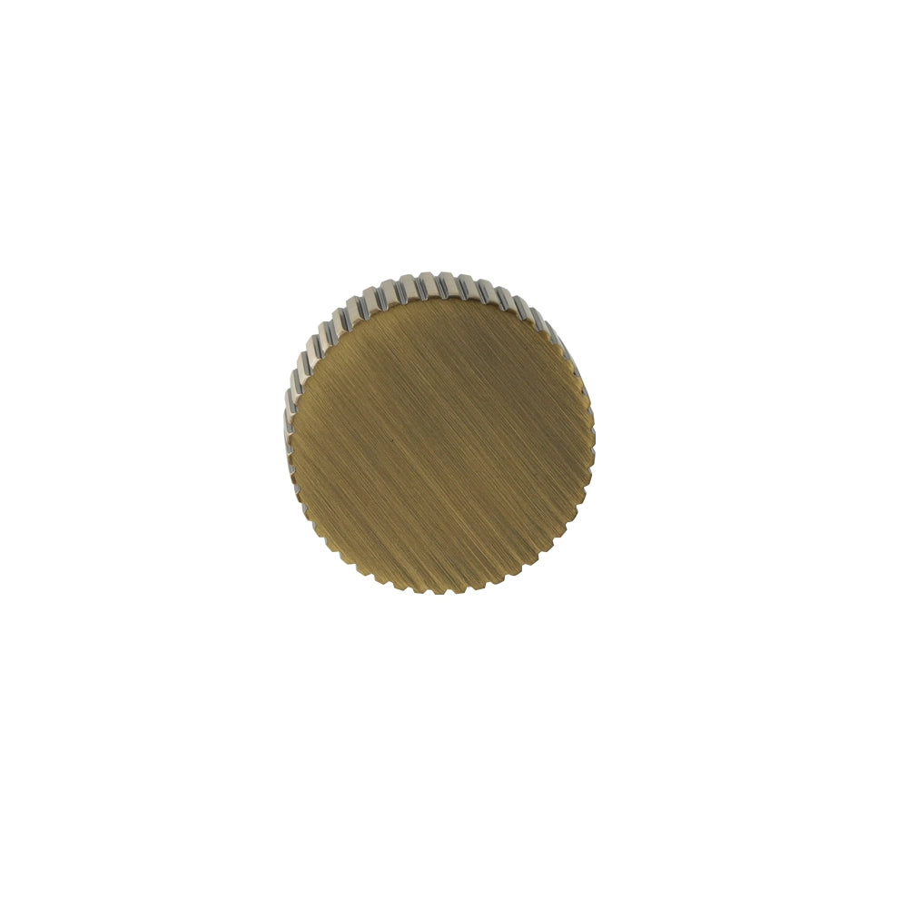 Kasuma Wide Cabinet Knob - Brushed Brass