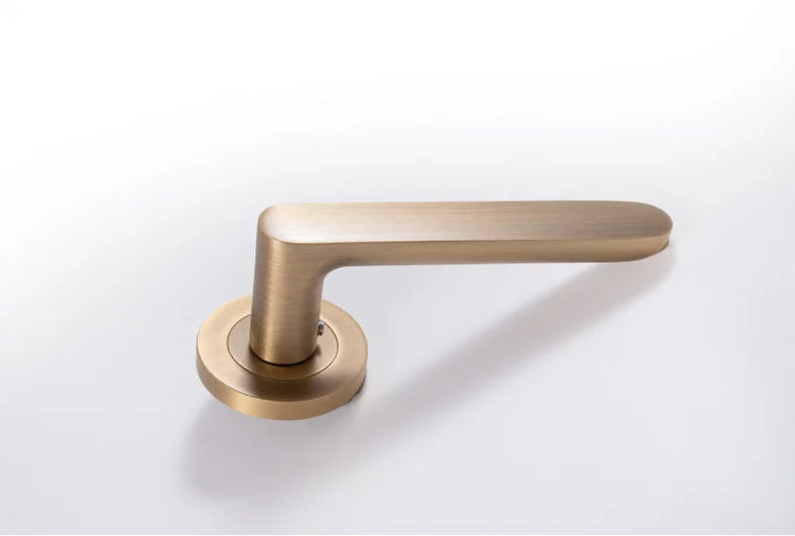 Rene Lever Handle - Brushed Brass