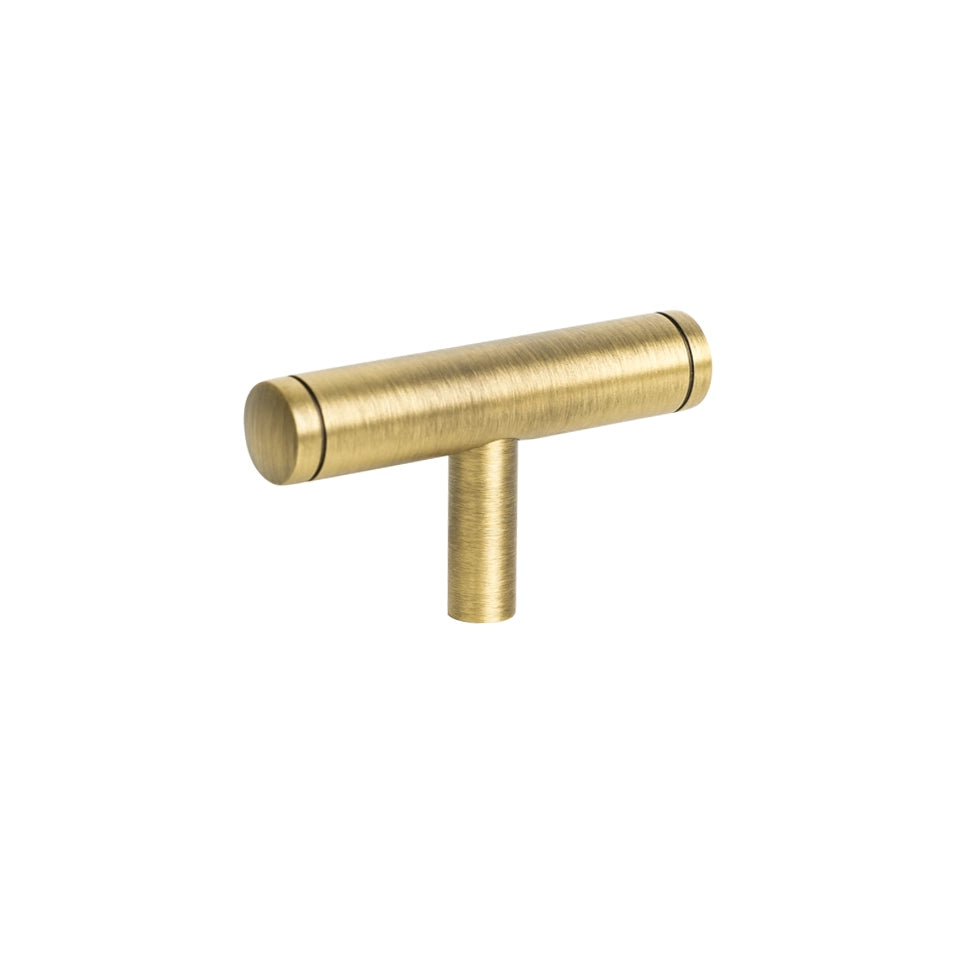 Architectural Hardware Australia | Rumi T-pull - Brushed Brass